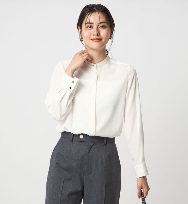 UNITED ARROWS green label relaxing「バイカラー ブラウス」|シャツ・ブラウス|