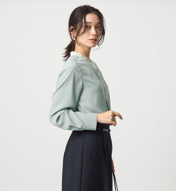 UNITED ARROWS green label relaxing「バイカラー ブラウス」|シャツ・ブラウス|