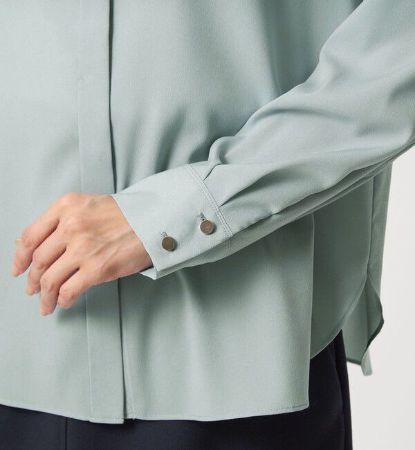 UNITED ARROWS green label relaxing「バイカラー ブラウス」|シャツ・ブラウス|