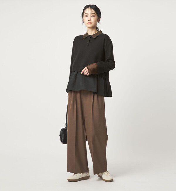 UNITED ARROWS green label relaxing「ポロニット ドッキング プルオーバー」|ニット・セーター|