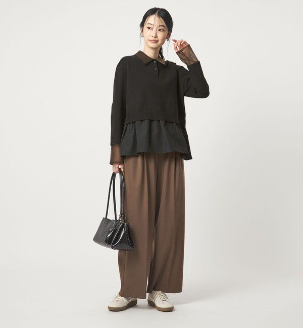 UNITED ARROWS green label relaxing「ポロニット ドッキング プルオーバー」|ニット・セーター|