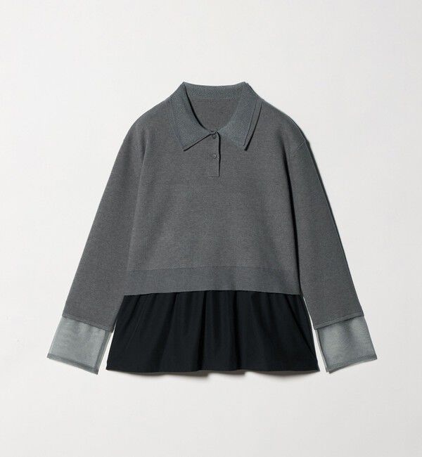 UNITED ARROWS green label relaxing「ポロニット ドッキング プルオーバー」|ニット・セーター|