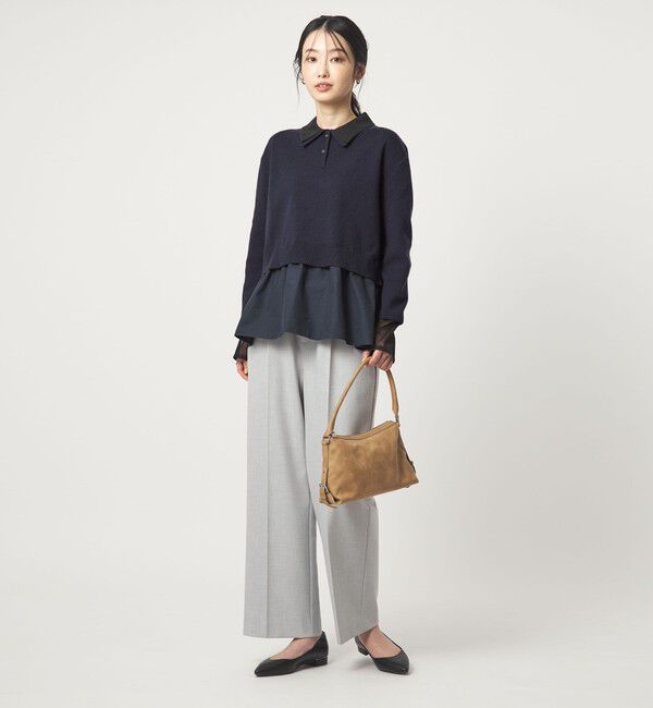 UNITED ARROWS green label relaxing「ポロニット ドッキング プルオーバー」|ニット・セーター|