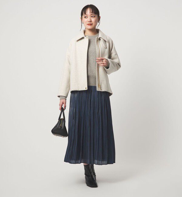 UNITED ARROWS green label relaxing「シャイニー プリーツ スカート」|スカート|