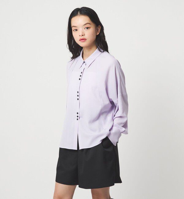 EMMEL REFINES「＜EMMEL REFINES＞EM V/ポプリン オーバー シャツ」|シャツ・ブラウス|