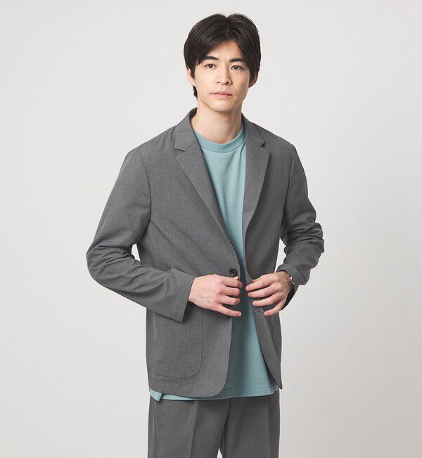 UNITED ARROWS green label relaxing「【WEB限定】JUST fit ドライポリエステル リラックス セットアップ -吸水速乾-」|テーラードジャケット|