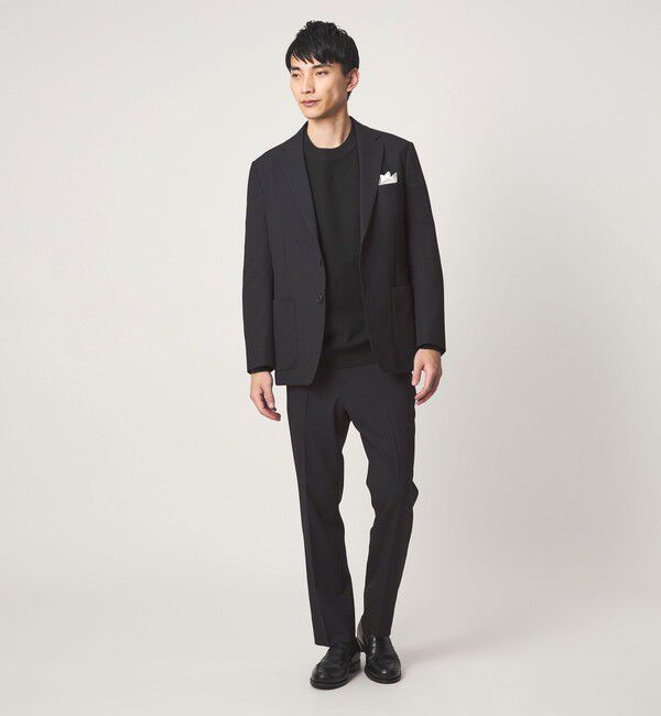 UNITED ARROWS green label relaxing「A+ ポリエステル シャークスキン 2B スタンダード セットアップ ジャケット -ウォッシャブル・ストレッチ-」|テーラードジャケット|