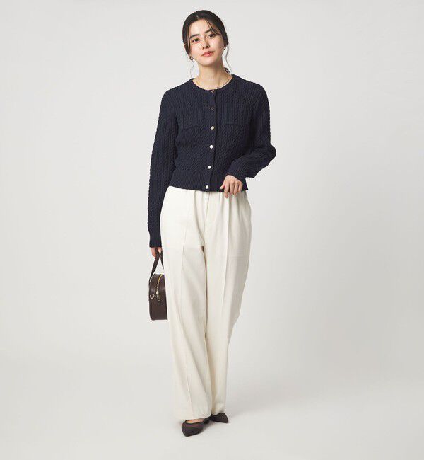 UNITED ARROWS green label relaxing「ケーブル ニット カーディガン ウォッシャブル」|カーディガン|