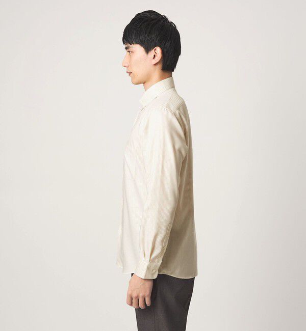 UNITED ARROWS green label relaxing「エブリット コットンオックス ストライプ スナップ ボタンダウン シャツ -イージーアイロン-」|シャツ・ブラウス|