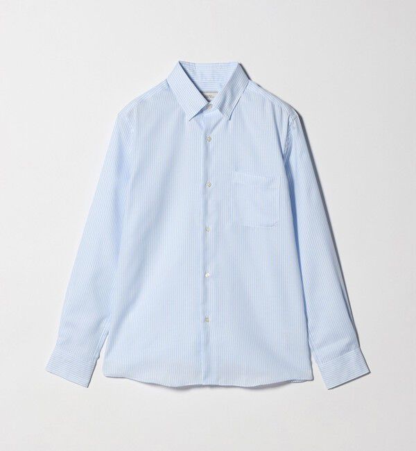 UNITED ARROWS green label relaxing「エブリット コットンオックス ストライプ スナップ ボタンダウン シャツ -イージーアイロン-」|シャツ・ブラウス|