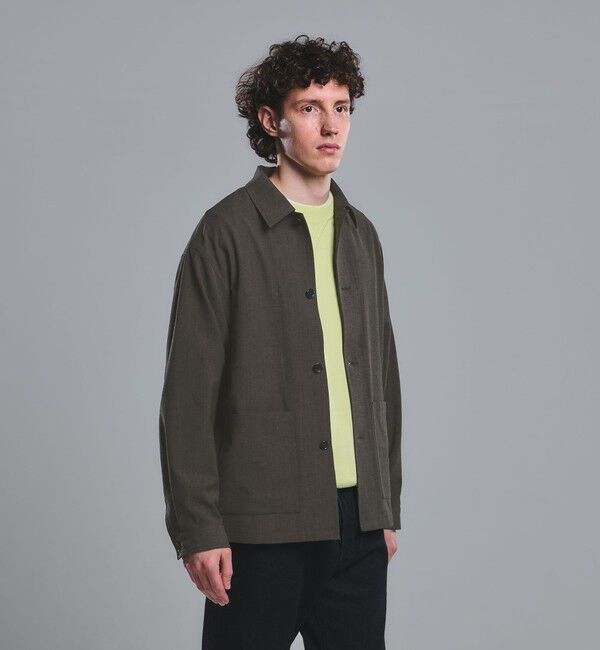 UNITED ARROWS green label relaxing「テック カルゼ カバーオール ジャケット -ストレッチ-」|ブルゾン・スタジャン|OLIVE