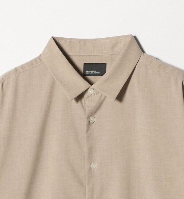 UNITED ARROWS green label relaxing「【WEB限定】JUST fit ウールライク コンフォート シャツ -横ストレッチ-」|シャツ・ブラウス|