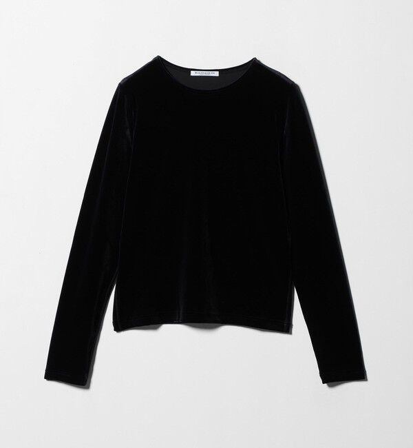 BEAUTY&YOUTH UNITED ARROWS「ポリエステルブレンド ベロアロングスリーブ Tシャツ」|Tシャツ・カットソー|