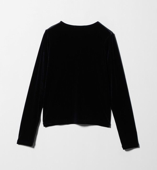 BEAUTY&YOUTH UNITED ARROWS「ポリエステルブレンド ベロアロングスリーブ Tシャツ」|Tシャツ・カットソー|