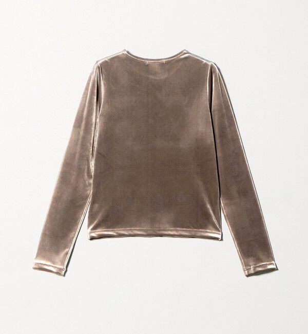 BEAUTY&YOUTH UNITED ARROWS「ポリエステルブレンド ベロアロングスリーブ Tシャツ」|Tシャツ・カットソー|
