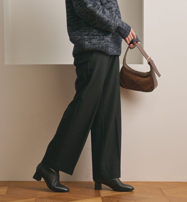 BEAUTY&YOUTH UNITED ARROWS「裏起毛バックゴム ストレートパンツ ウォッシャブル」|スラックス|