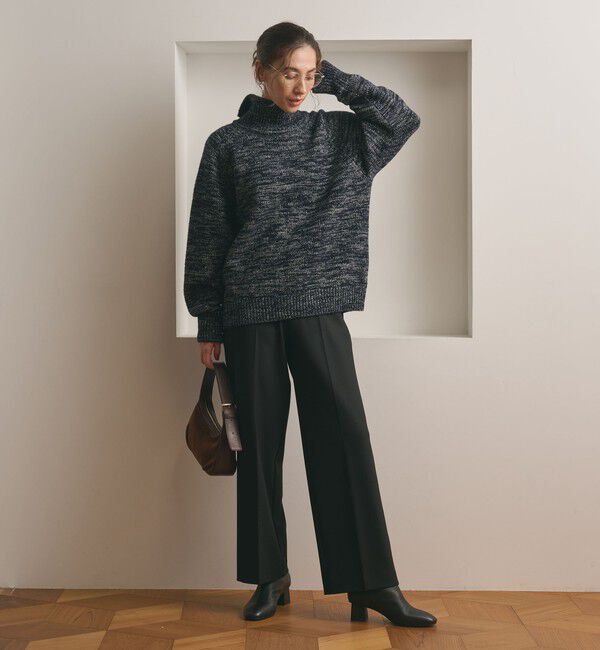 BEAUTY&YOUTH UNITED ARROWS「裏起毛バックゴム ストレートパンツ ウォッシャブル」|スラックス|