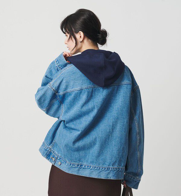 BEAUTY&YOUTH UNITED ARROWS「コットンウールブレンド ソリッド＆ボーダーニットフーディ ウォッシャブル」|ニット・セーター|