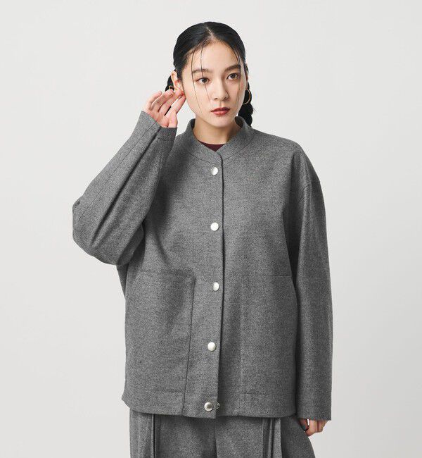 BEAUTY&YOUTH UNITED ARROWS「毛ブレンド スナップブルゾン」|ブルゾン・スタジャン|