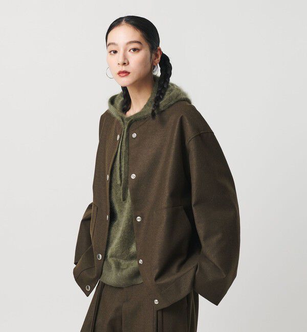 BEAUTY&YOUTH UNITED ARROWS「毛ブレンド スナップブルゾン」|ブルゾン・スタジャン|OLIVE