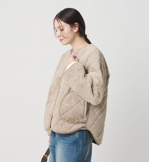 BEAUTY&YOUTH UNITED ARROWS「【WEB限定】キルティング&times;フェイクファー リバーシブルブルゾン」|その他|