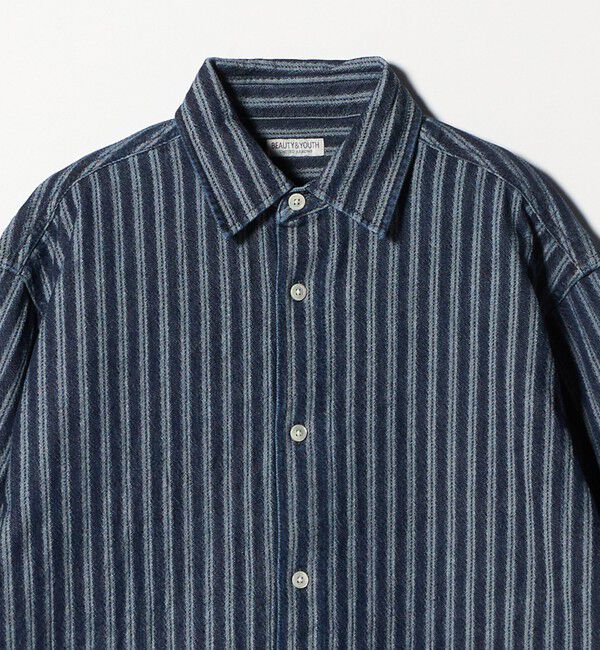 BEAUTY&YOUTH UNITED ARROWS「ストライプ デニム オーバー シャツ」|シャツ・ブラウス|