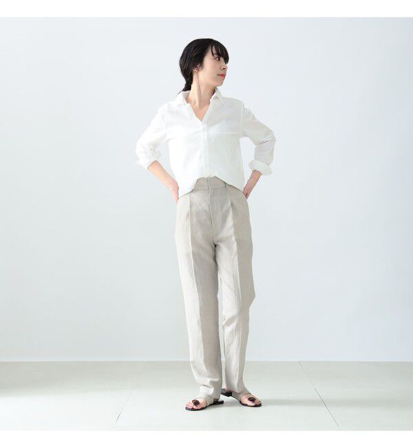 Demi-Luxe BEAMS 「AK+1 / 刺繍 レギュラーカラーシャツ」|シャツ・ブラウス|