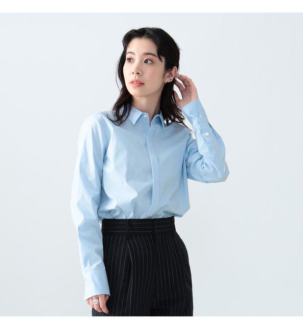 Demi-Luxe BEAMS 「AK+1 / 刺繍 レギュラーカラーシャツ」|シャツ・ブラウス|