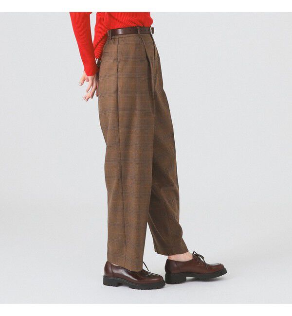 Ray BEAMS 「チェック タック パンツ」|チノ|