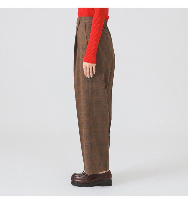 Ray BEAMS 「チェック タック パンツ」|チノ|