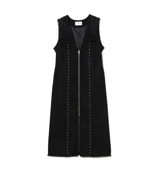 Ray BEAMS 「ツイード スタッズ ノースリーブ ワンピース」|ワンピース|
