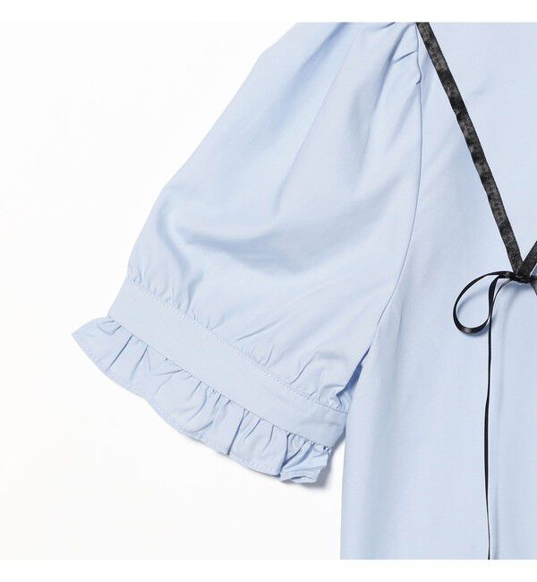 Ray BEAMS 「sister jane / Glassy Bowed Collar ブラウス」|シャツ・ブラウス|