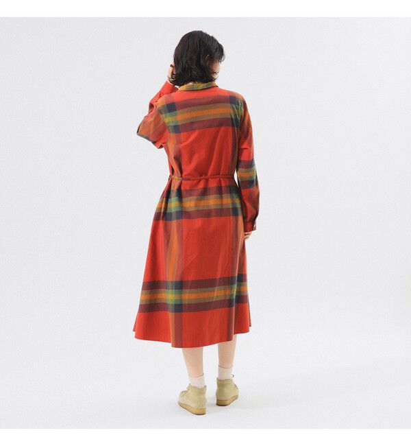 BEAMSBOY「ビッグ タータン ワンピース」|ワンピース|