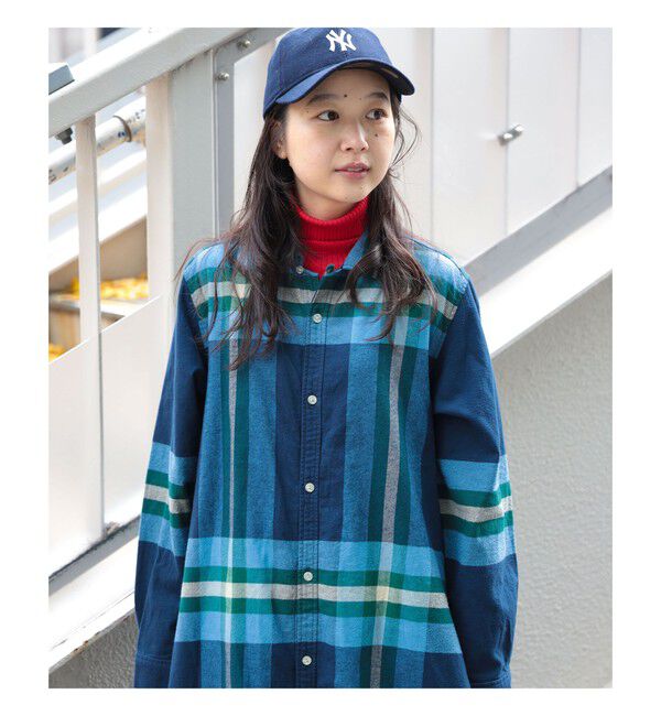 BEAMSBOY「ビッグ タータン ワンピース」|ワンピース|