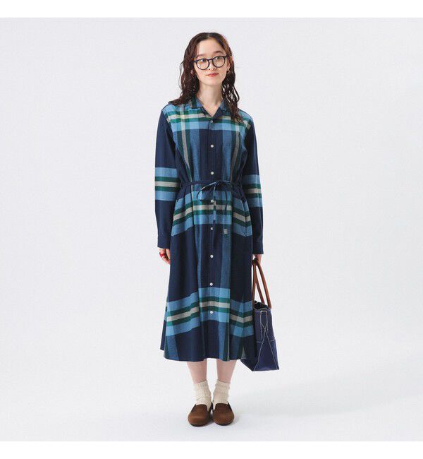 BEAMSBOY「ビッグ タータン ワンピース」|ワンピース|