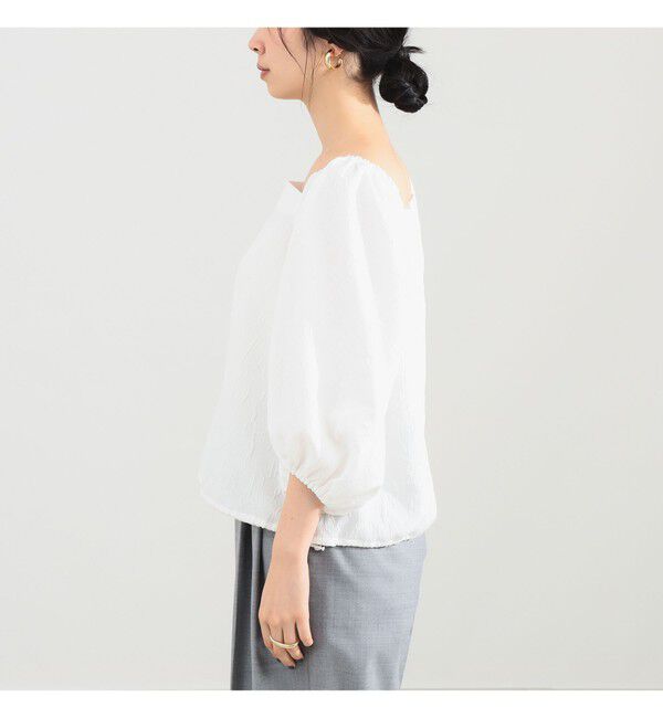 Demi-Luxe BEAMS 「エディター東原妙子 &times; Demi-Luxe BEAMS / 2WAY ジャカード ブラウス」|シャツ・ブラウス|