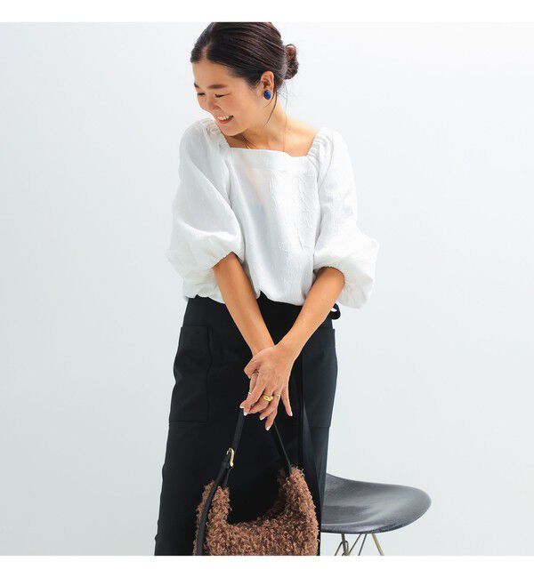 Demi-Luxe BEAMS 「エディター東原妙子 &times; Demi-Luxe BEAMS / 2WAY ジャカード ブラウス」|シャツ・ブラウス|