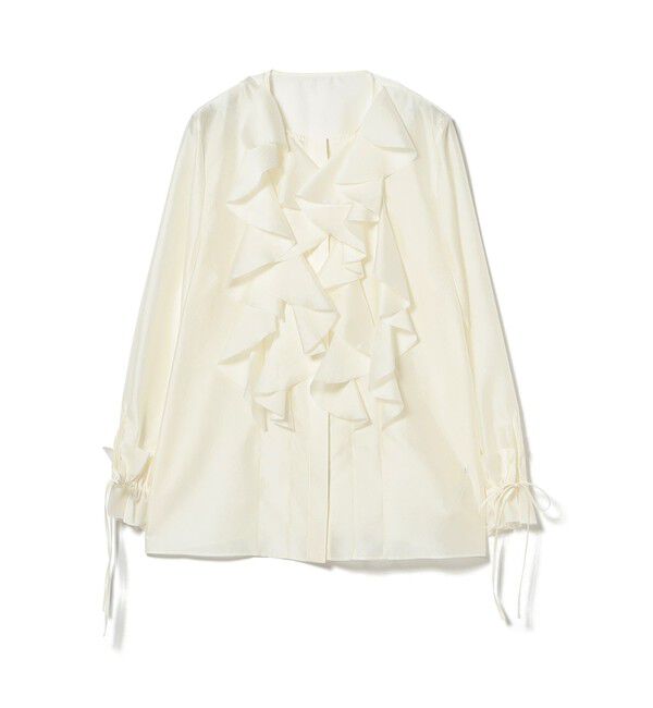 Demi-Luxe BEAMS 「フリル オーガンジー ブラウス」|シャツ・ブラウス|