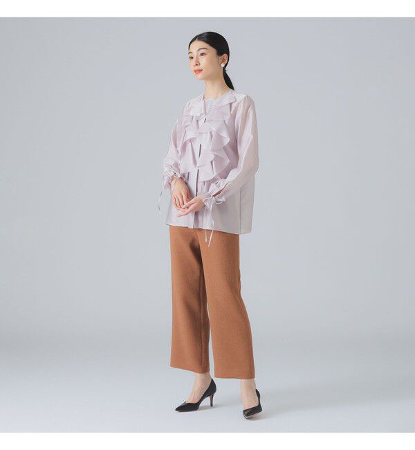 Demi-Luxe BEAMS 「フリル オーガンジー ブラウス」|シャツ・ブラウス|