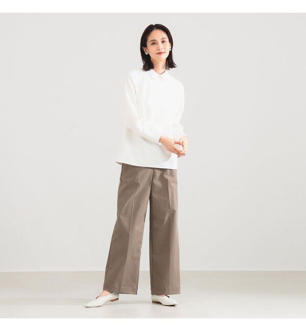 Demi-Luxe BEAMS 「アタッチドカラー ツイルシャツ」|シャツ・ブラウス|