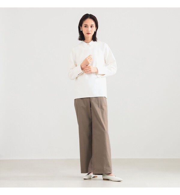 Demi-Luxe BEAMS 「アタッチドカラー ツイルシャツ」|シャツ・ブラウス|