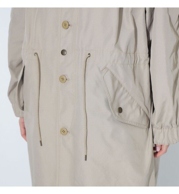 BEAMSBOY「maturely / メモリー ツイル ミリタリー コート」|ダッフルコート|