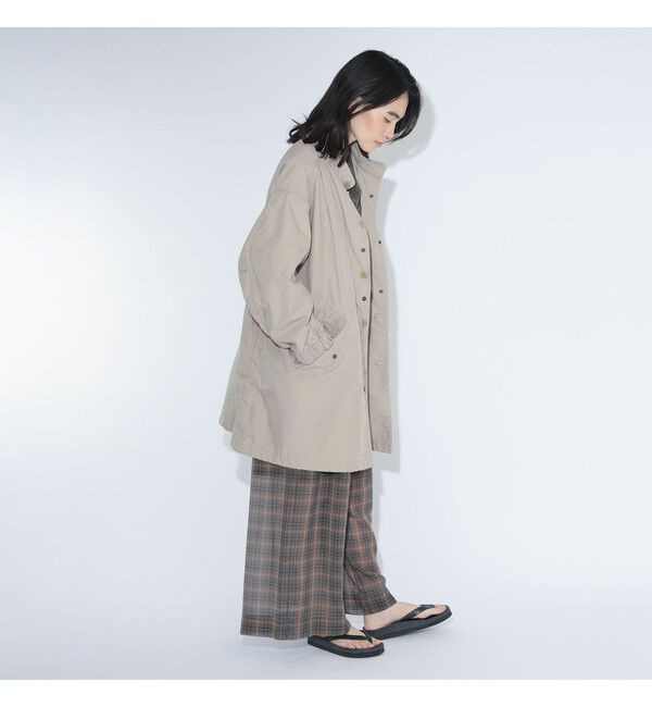 BEAMSBOY「maturely / メモリー ツイル ミリタリー コート」|ダッフルコート|