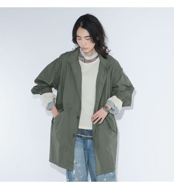 BEAMSBOY「maturely / メモリー ツイル ミリタリー コート」|ダッフルコート|