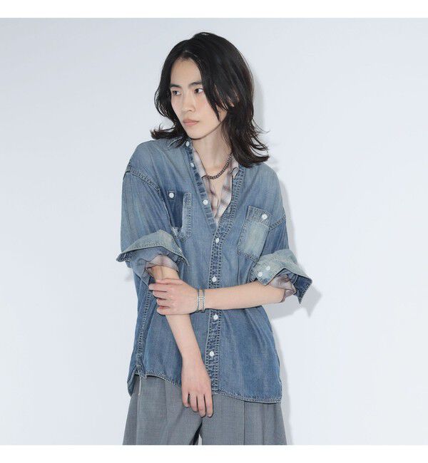 BEAMSBOY「maturely / ブリーチ ストラップ ロングスリーブ」|シャツ・ブラウス|