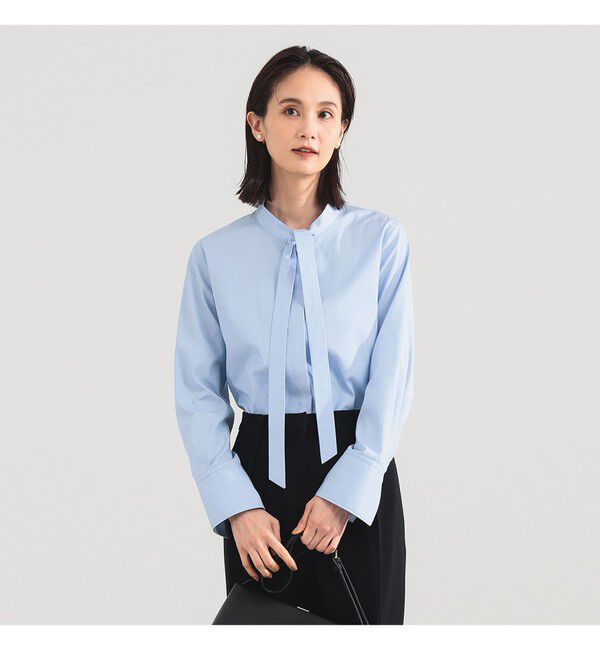 Demi-Luxe BEAMS 「コットン リボンタイ シャツ」|シャツ・ブラウス|