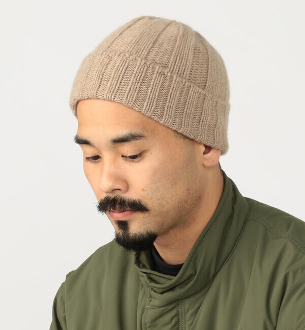 BEAMS PLUS「BEAMS PLUS / カシミヤ リブ ニットキャップ」|ニット帽|