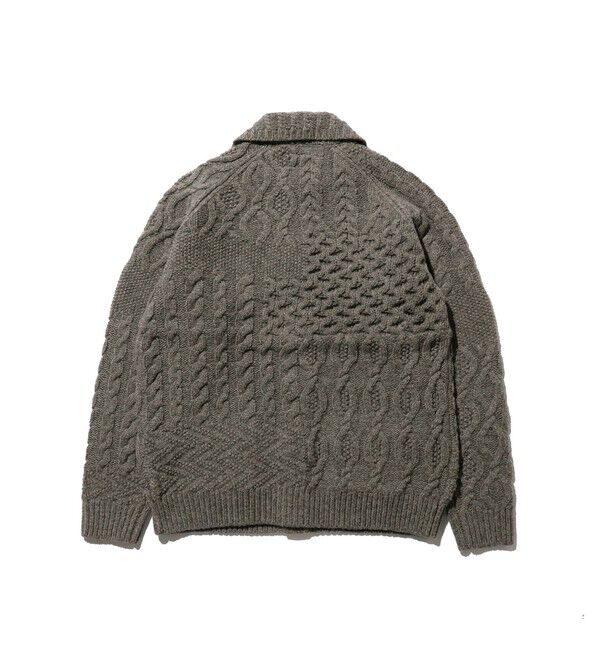 BEAMS PLUS「BEAMS PLUS / Cardigan Alan Patchwork」|カーディガン|