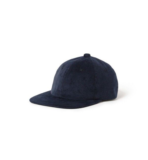 BEAMS PLUS「BEAMS PLUS / レジメンタル ストラップ コーデュロイ 6パネル キャップ」|その他|NAVY
