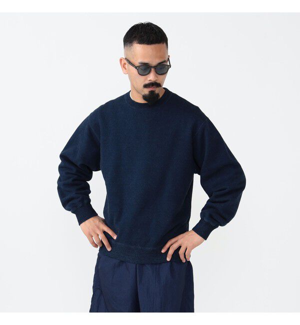 BEAMS PLUS「クルーネック スウェット インディゴ」|スウェット・ジャージ|